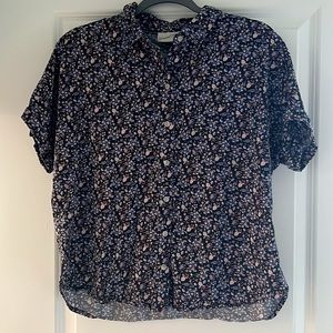Universal Thread Short Sleeve Floral Button-Down Shirt